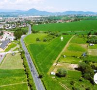 PREDAJ | Už LEN 2 POZEMKY pre RD, Prešov, Solivar - Letecký pohľad na pozemky určené na bývanie pri Zlatobanskej ulici v Prešove.