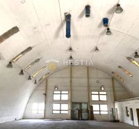 Skladový areál s pozemkom 10 000 m2 v priemyselnej zóne - Interiér Sklady a haly s oblúkovým stropom, priemyselné osvetlenie, biela stena.