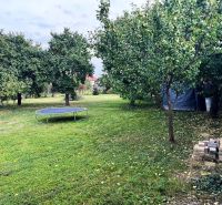 Nádherný Pozemok v obci Jahodná. - Pozemky - bývanie v Jahodnej s trávnatou plochou, stromami a trampolínou v záhrade.