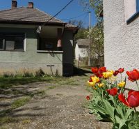 NA PREDAJ – chalupa alebo rodinný dom na pokojné bývanie - Rodinný dom v Krajnom so záhradou a červenými a žltými tulipánmi na jar.