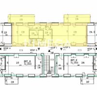 PREDAJ MODERNE ZREKONŠTRUOVANÝCH BYTOV V STRÁŽSKOM (BYT I) - Pôdorys bytov, zvýraznené sú 2-izbové byty v komplexe.