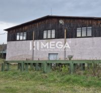 PRENÁJOM veľkej HALY v obci UDAVSKÉ - Priemyselná budova v Udavskom, sklady a haly, s drevenou konštrukciou a trávnatým okolím.
