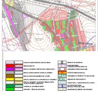 NA PREDAJ: Pozemok na bytovú výstavbu – Mokrance - Územný plán v Mokrancoch, znázornené rôzne plochy a infraštruktúra pre Pozemky - bývanie.