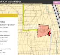 NA PREDAJ: Investičný pozemok s potenciálom pre 3 rodinné domy – Košic - Mapa územného plánu pre Košice IV, Rešov majer, zameraná na pozemky - bývanie.