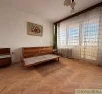 Výnimočná lokalita v Nových Zámkoch – rodinný dom blízko prírody, riek - Interiér rodinného domu s podlahou s dreveným dekorom, retro nábytkom a veľkými oknami.