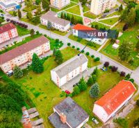 PREDAJ | 2-izb. byt 59 m² + loggia | Š. Michaľany - Letecký pohľad na ulice Pod lesíkom v Šarišských Michaľanoch, vrátane 2-izbových bytov.