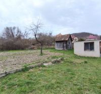 Znížená cena!!! Priestranný RD v obci Čebovce, okr. V. Krtíš. - Záhrada pri rodinnom dome na Vinohradníckej ulici v Čebovciach s trávnikom a dreveným domčekom.