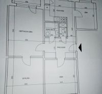 4 izbový byt v centre mesta STUPAVA za výnimočnú cenu - Pôdorys 4-izbového bytu s kuchyňou, kúpeľňou, WC a lodžiou.