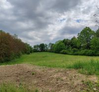 Pozemok na samote s panorámou hradu Čičva — ideálne na dom alebo farmu - Pozemky - bývanie na Hlavnej ulici v Tovarnianskej Polianke, obklopené zeleňou a stromami.