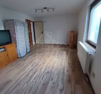 INVESTIČNÁ PRÍLEŽITOSŤ: Flexibilný objekt na bývanie aj podnikanie15 m - Izba v rodinnom dome s televíziou a podlahou s dreveným dekorom.
