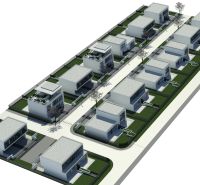KRÁĽOVÁ PRI SENCI – SKOLAUDOVANÁ novostavba 4i RD v štandarde - Vizualizácia rodinných domov na Réckej ulici v Kráľovej pri Senci, s príjazdovými cestami.