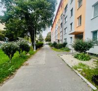 REZERVOVANÝ!Krásny zariadený 3izbový mezonet len na skok od centra - Chodník obklopený zeleňou a bytovými domami na Svätoplukovej ulici v Senci.