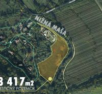 Investičný pozemok +projekt s potenciálom prvého slovenského kaviáru - Letecký pohľad na investičné rekreačné pozemky pri Nižnej Maši, Betliar.