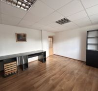 RD NA BÝVANIE AJ PODNIKANIE,1630m2,  SABINOVSKÁ Ul., PREŠOV - Kancelária v rodinnom dome s podlahou s dreveným dekorom a nábytkom.