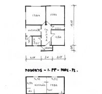 RD NA BÝVANIE AJ PODNIKANIE,1630m2,  SABINOVSKÁ Ul., PREŠOV - Pôdorys rodinného domu na Sabinovskej v Prešove s rozložením izieb a miestností.