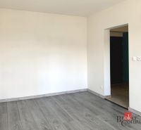 Krásny 1 izbový byt  45m2 + garáž - Prázdna izba v 1-izbovom byte s podlahou s dreveným dekorom.