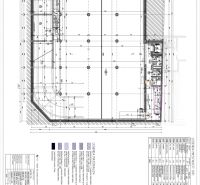 Ponúkame obchodné priestory 800m2 - Plán dispozície pre obchodné priestory so špecifikáciou materiálov a rozmerov.