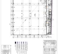 Ponúkame obchodné priestory 800m2 - Architektonická schéma obchodných priestorov s legendou materiálov a technickými špecifikáciami.