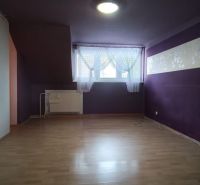 Okres SENEC - obec ČATAJ - NA PREDAJ 4. izbový priestranný mezonetový  - Izba so strešným oknom, podlaha s dreveným dekorom, fialové steny, 4-izbový byt.