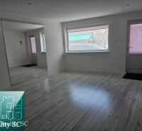 REZERVOVANÉ - SENEC – obchodný priestor - kancelária - salón, na Lichn - Svetlé obchodné priestory s podlahou s dreveným dekorom a veľkým zrkadlom.