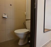 Zariadený 2 izb. Byt, garáž na prenájom, Galanta, Krásna - Toaleta v 2-izbovom byte s dlažbou a pohľadom na predsieň.