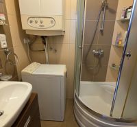 Zariadený 2 izb. Byt, garáž na prenájom, Galanta, Krásna - Kúpeľňa v 2-izbovom byte s umývadlom, práčkou a sprchovacím kútom.