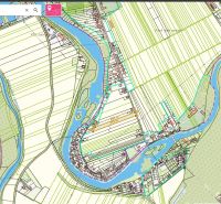 BA U NÁS !!  Na predaj investičný pozemok na výstavbu 1 rodinného domu - Mapa Jahodnej so zameraním na rozloženie vodných ciest a polí. Zvláštne nehnuteľnosti.