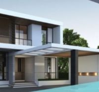 Na predaj stavebný pozemok na stavbu RD v Gabčíkove / 95 000,-EUR - Moderná architektúra domu s presklenými stenami v Gabčíkove, vhodná na Pozemky - bývanie.