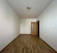 NA PREDAJ MODERNÝ 3-IZBOVÝ BYT S TERASOU V CENTRE DUNAJSKEJ STREDY – P - Izba v 3-izbovom byte s bielymi stenami a podlahou s dreveným dekorom.
