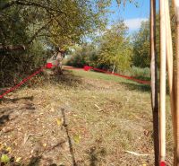 Pozemok s výmerou 511m2 v Martovciach-pri rieke Žitava. - Prírodná plocha obklopená stromami na rekreačných pozemkoch v Martovciach, ulica Martovce.