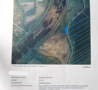 Pozemok s výmerou 511m2 v Martovciach-pri rieke Žitava. - Letecký pohľad na rekreačné pozemky v Martovciach s riečnou oblasťou.