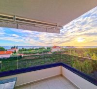 CHORVÁTSKO - Zariadený 3 izbový byt - PRIVLAKA, ZADAR - Výhľad z terasy na západ slnka a pobrežie z 3-izbového bytu v Privlake.