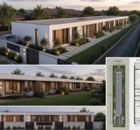 Pozemok vhodný na veľký RD Chorvátsky Grob 1.044m2 - Radové domy na ulici Pod vinicami v Chorvátskom Grobe. Pozemky - bývanie, moderná architektúra.