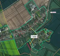 Podhájska - 2.084 m2 POZEMOK na okraji obce - Mapa poľnohospodárskych a lesných pozemkov v okolí Podhájskej.