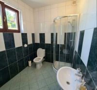 Priestory na prenájom / bytové, príp. nebytové / centrum Žiliny - Kúpeľňa s toaletou, sprchovacím kútom a umývadlom v priestoroch kancelárie.