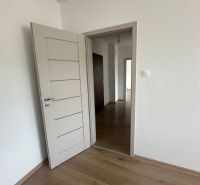 2-izb. byt, Galbavého, Dúbravka, kompletná rekonštrukcia  - Dvere a podlaha s dreveným dekorom v 2-izbovom byte.