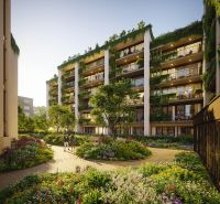 4 izbový penthouse 155m² | Greencorner | Bratislava-Nové mesto - Apartmánový komplex s terasami a bohatou zeleňou na Račianskej v Bratislave - Novom Meste.