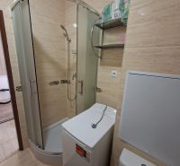DOBRÉ REALITY-pekná garsónka na prenájom, sídl. Kopanice, Prievidza - Sprchovací kút s práčkou a toaletou v garsónke.
