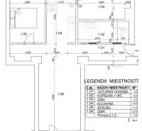 Predaj 3 izbový byt s balkónom - Humenné, Ševčenkova - Pôdorys 3-izbového bytu so vstupnou chodbou, kuchyňou, kúpeľňou a izbou.