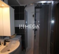 Na prenájom plne zariadená garsónka blízko centra - Humenné - Kúpeľňa v Rekreačnom apartmáne s umývadlom, sprchovým kútom a zrkadlom s osvetlením.