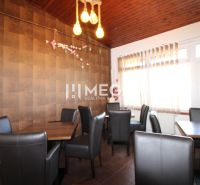 NA PREDAJ PRÉMIOVÉ OBCHODNÉ PRIESTORY REŠTAURÁCIA BARÓNKA VT - Gastro priestory s pohodlnými stoličkami a podlahou s dreveným dekorom.