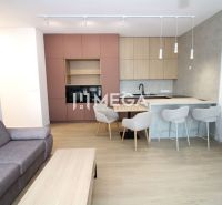 NA PRENÁJOM PRÉMIOVÝ 3-IZBOVÝ BYT – CENTRAL POINT HUMENNÉ - Obývačka s kuchynským kútom, podlaha s dreveným dekorom, 3-izbový byt.