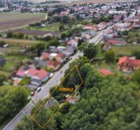 Pozemok so starým domom 566m2, Šaštín Stráže, okr. Senica - Letecký pohľad na pozemok s výmerou 566 m² v Šaštíne-Strážach medzi rodinnými domami.
