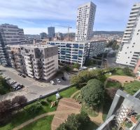 BEZ PROVÍZIE-Prenájom 2i (55,24 m2),10/13,LOGGIA,GARÁŽ, Jégeho, BA II - Výhľad z 2-izbového bytu na Jégeho ulici v Bratislave - Ružinove.