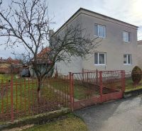 NA PREDAJ 6 izbový rodinný dom v obci Hrušovany  - Rodinný dom v Hrušovanoch s upravenou záhradou, skleníkom a kovovým plotom.