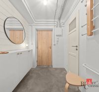 Exkluzívne 2 izbový byt po rekonštrukcii, Hubeného, Krasňany, Rača, Br - Vstupná chodba s bielou skriňou a zrkadlom v 2-izbovom byte.