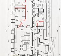 **Hotový priestor. Povolené ubytovanie. Pripravené zarábať**Airbnb** - Pôdorys 5 a viac izbového bytu s detailnými rozmermi izieb a príslušenstva.