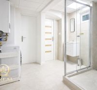 **Hotový priestor. Povolené ubytovanie. Pripravené zarábať**Airbnb** - Kúpeľňa v 5 a viac izbovom byte s práčkou a sprchovým kútom.