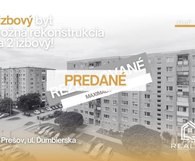 PREDANÝ - 1 izbový byt, 41 m² s možnosťou prerobenia na 2 izbový