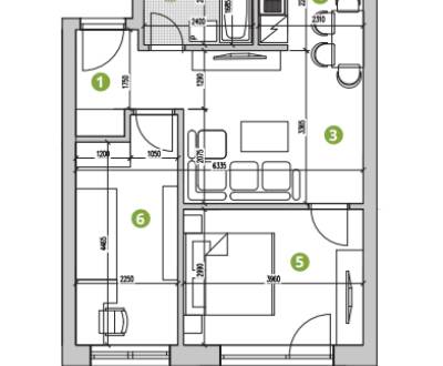NOVOSTAVBA - 3 izbový byt na 3NP v Bielom Kostole